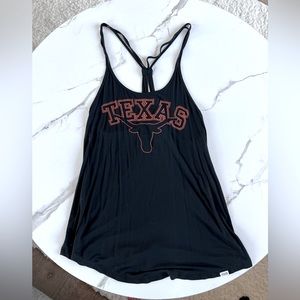 NWOT Black Texas Longhorns Tank Pink Victorias Secret Size Small